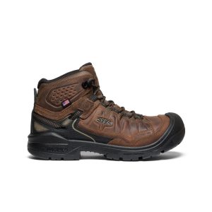 Men's Targhee IV Waterproof Work Boot (Carbon Toe)  |  Dark Earth/Black