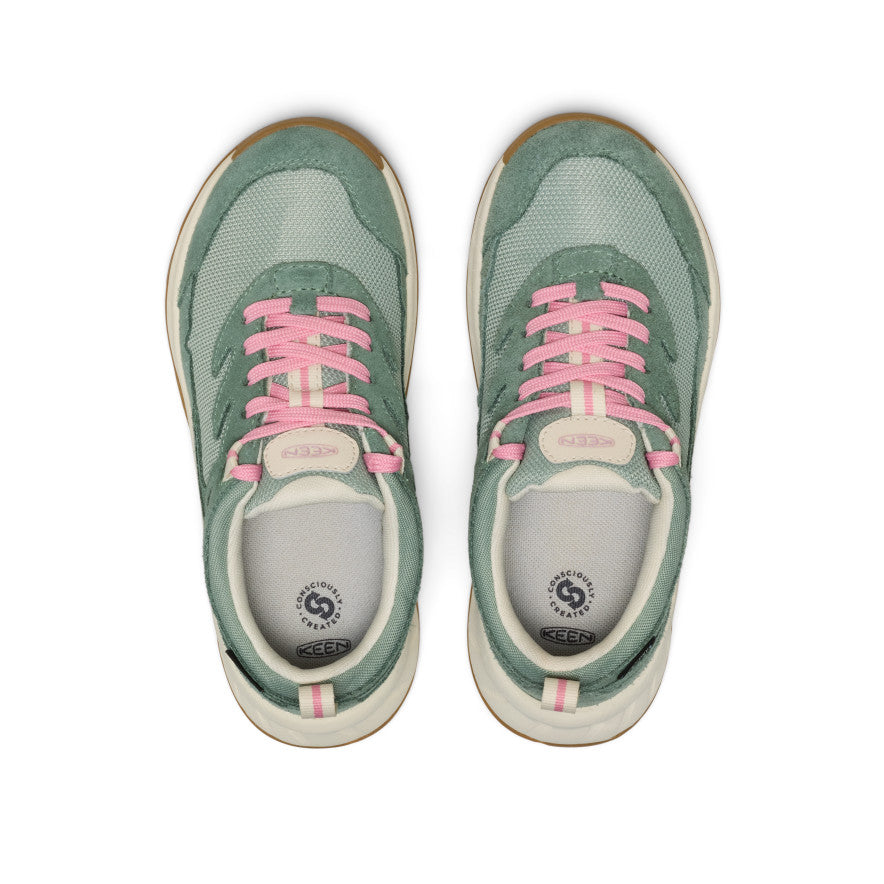 Big Kids' Hightrail Waterproof Hiking Shoe | Lily Pad/Cashmere Rose - Image 4