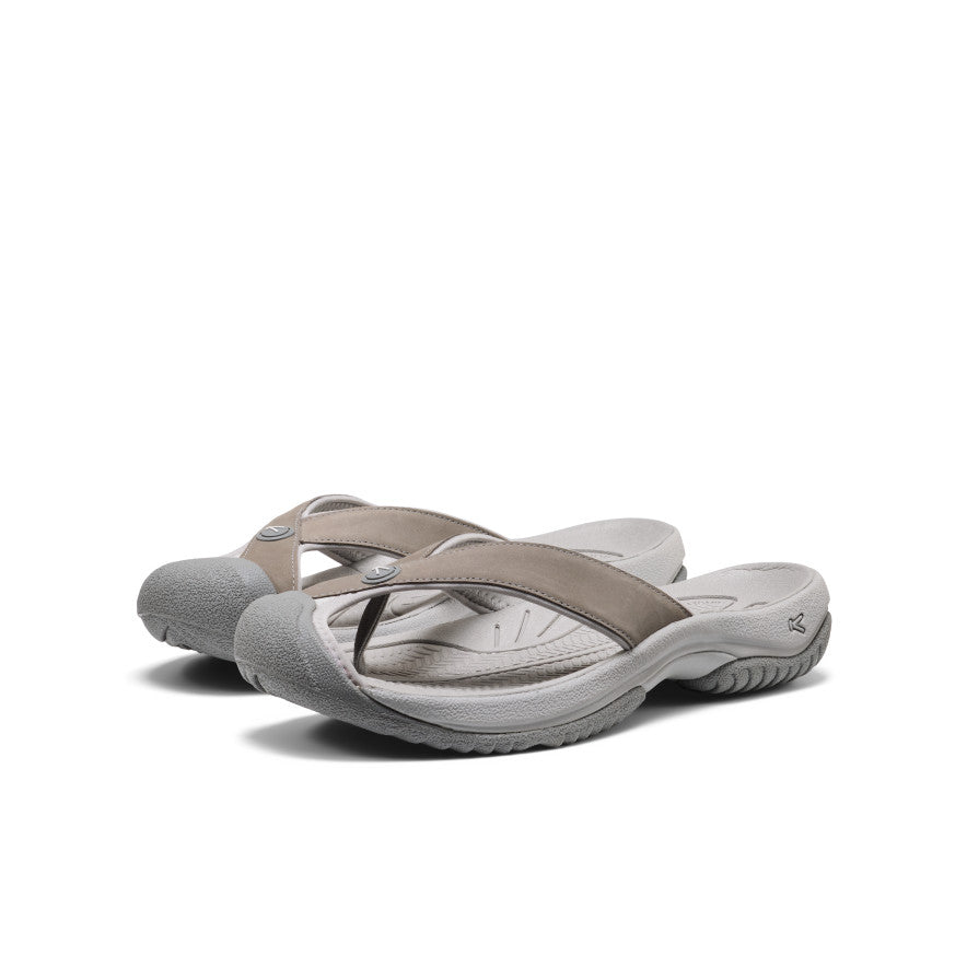 Men's Waimea Leather Flip-Flop | Monochrome/Steel Grey - Image 2