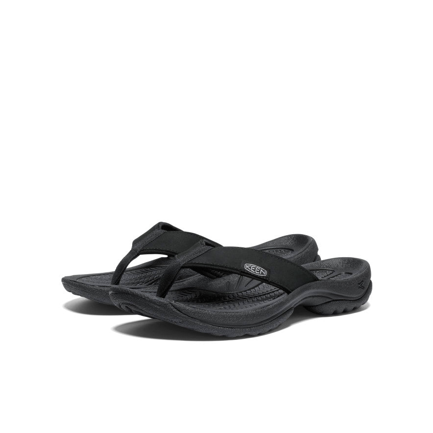 Women's Kona Leather Flip-Flop | Black/Vapor - Image 2