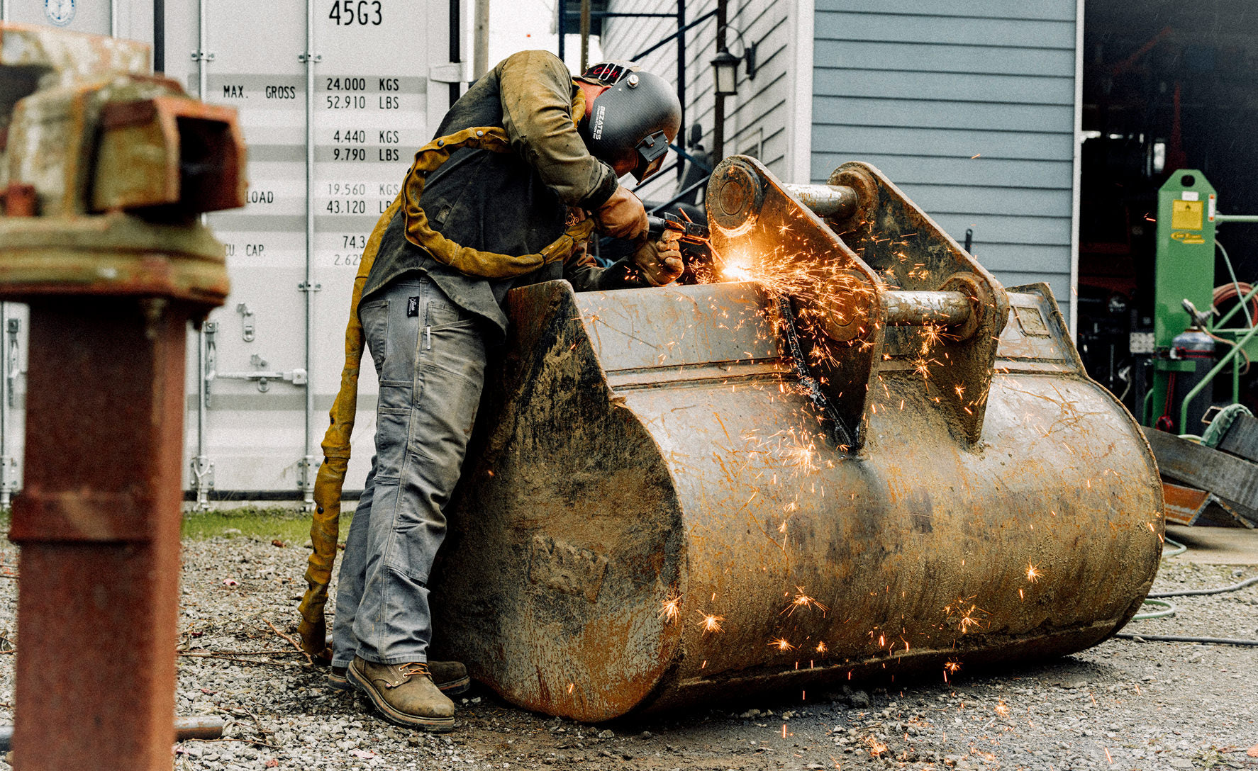 Men's Liberty 8 Waterproof 90° Heel Boot (Carbon Toe) | Coffee Bean/Black - Image 7