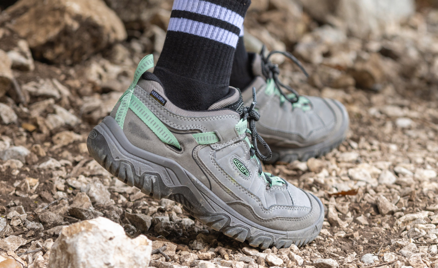 Women's Targhee IV Waterproof Hiking Shoe | Steel Grey/Lily Pad - Image 7
