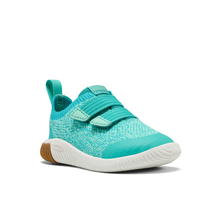 Toddlers' KNX Knit Double Strap | Bright Aqua/Cabbage - Image 3