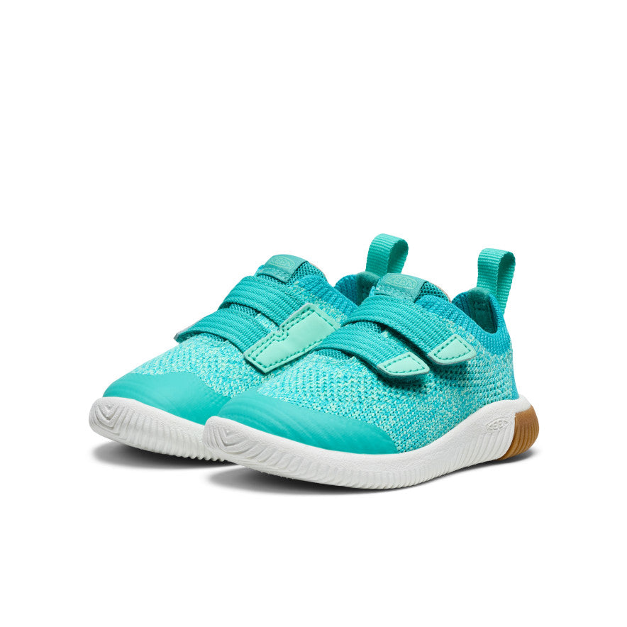 Toddlers' KNX Knit Double Strap | Bright Aqua/Cabbage - Image 2