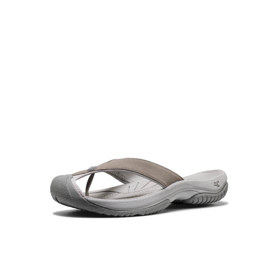 Men's Waimea Leather Flip-Flop | Monochrome/Steel Grey - Image 3