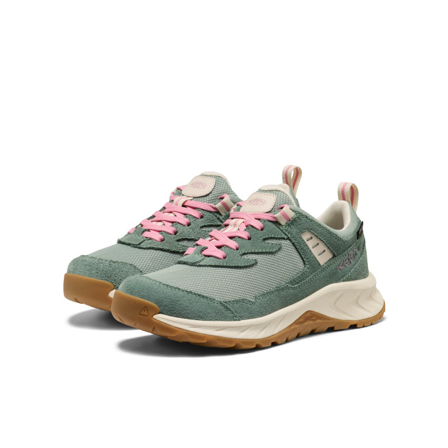 Big Kids' Hightrail Waterproof Hiking Shoe | Lily Pad/Cashmere Rose - Image 2